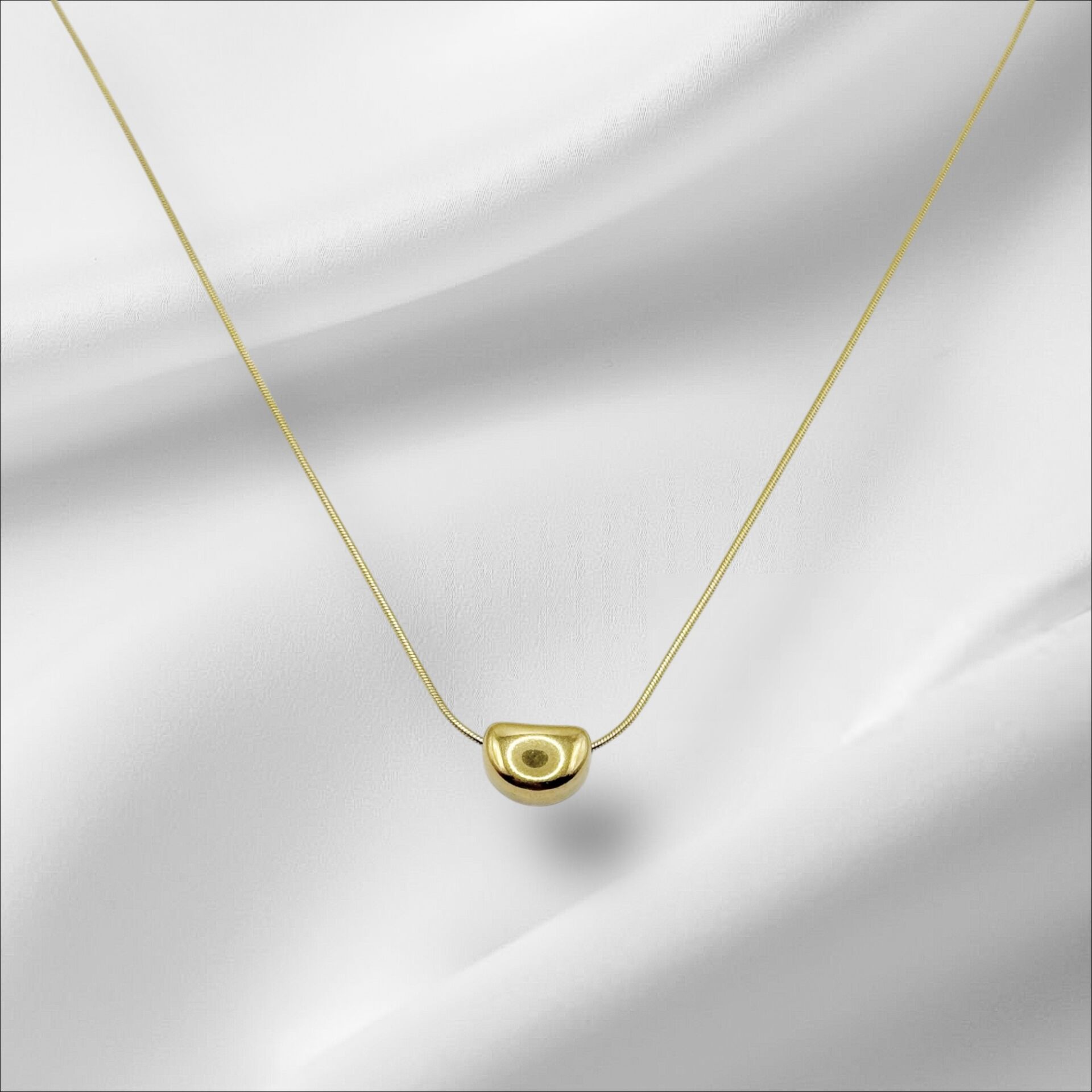 Gold İnce Zincirli Drop (Damla) Kolye