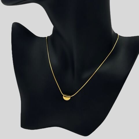 Gold İnce Zincirli Drop (Damla) Kolye