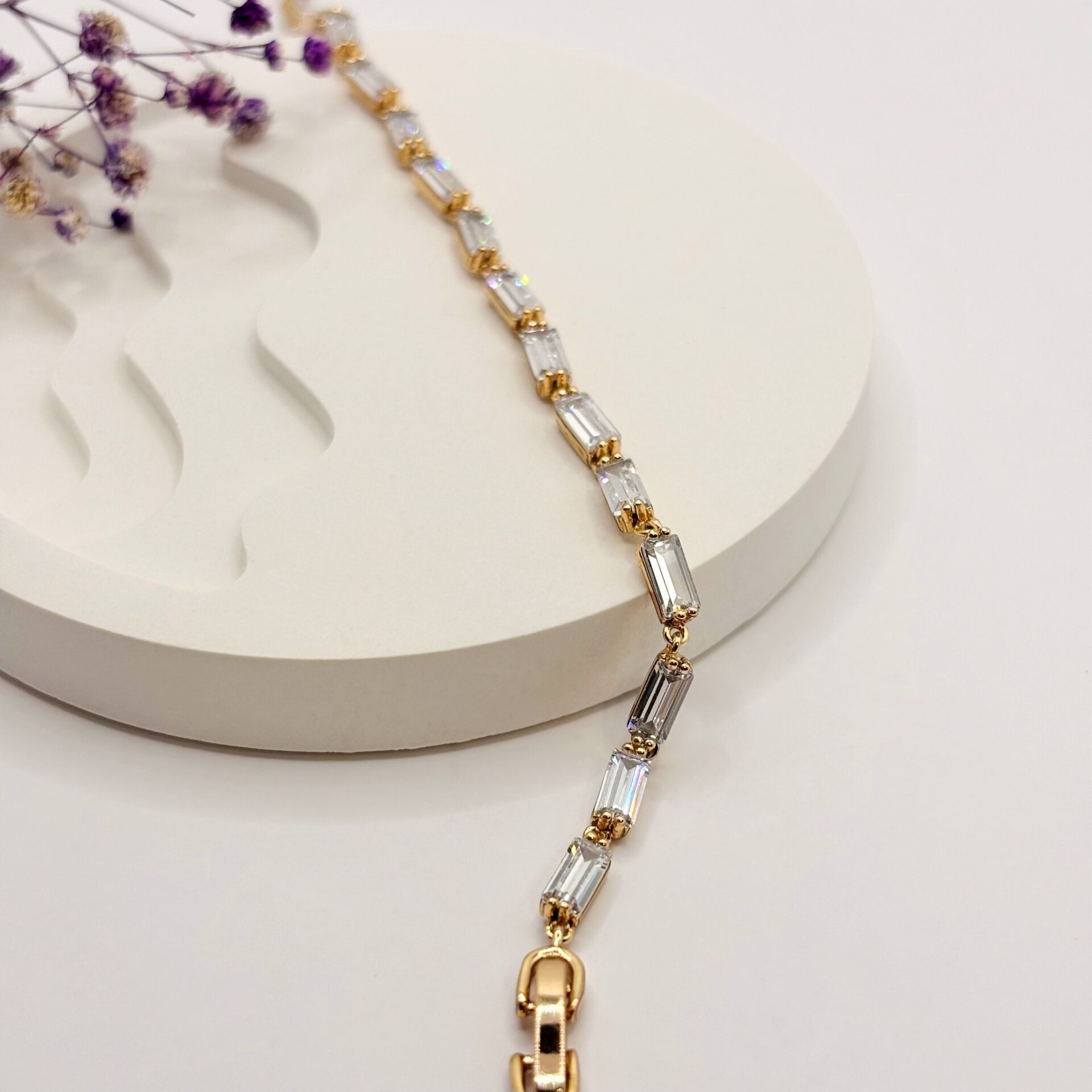 GOLDERA Rose Kristal Taşlı Bileklik