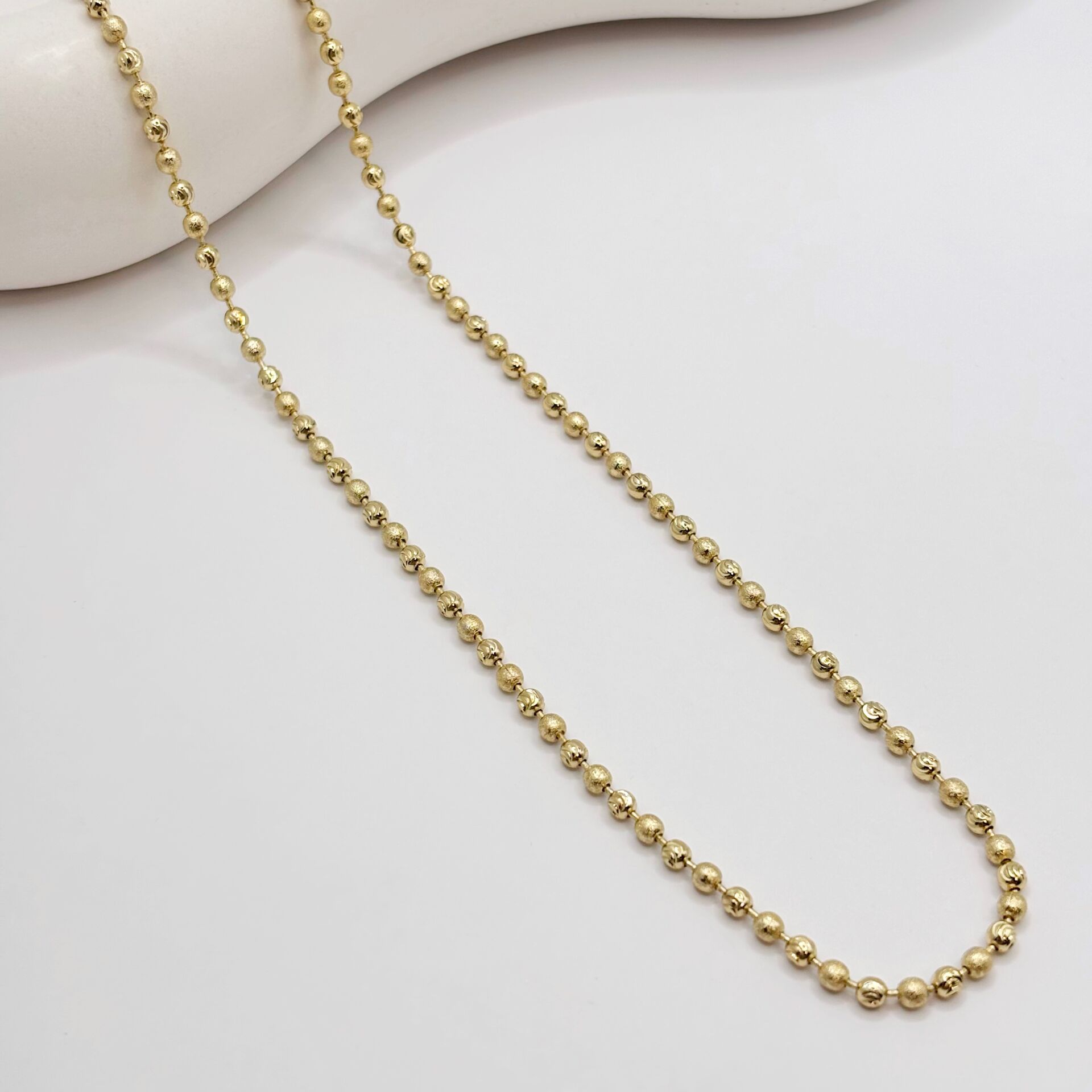 GOLDERA 14K Altın Renk Dorikalı Kombin Kolye