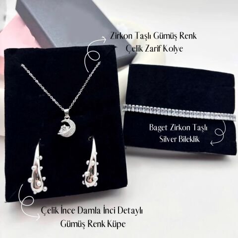 Bereket Şans Çelik Takı Seti